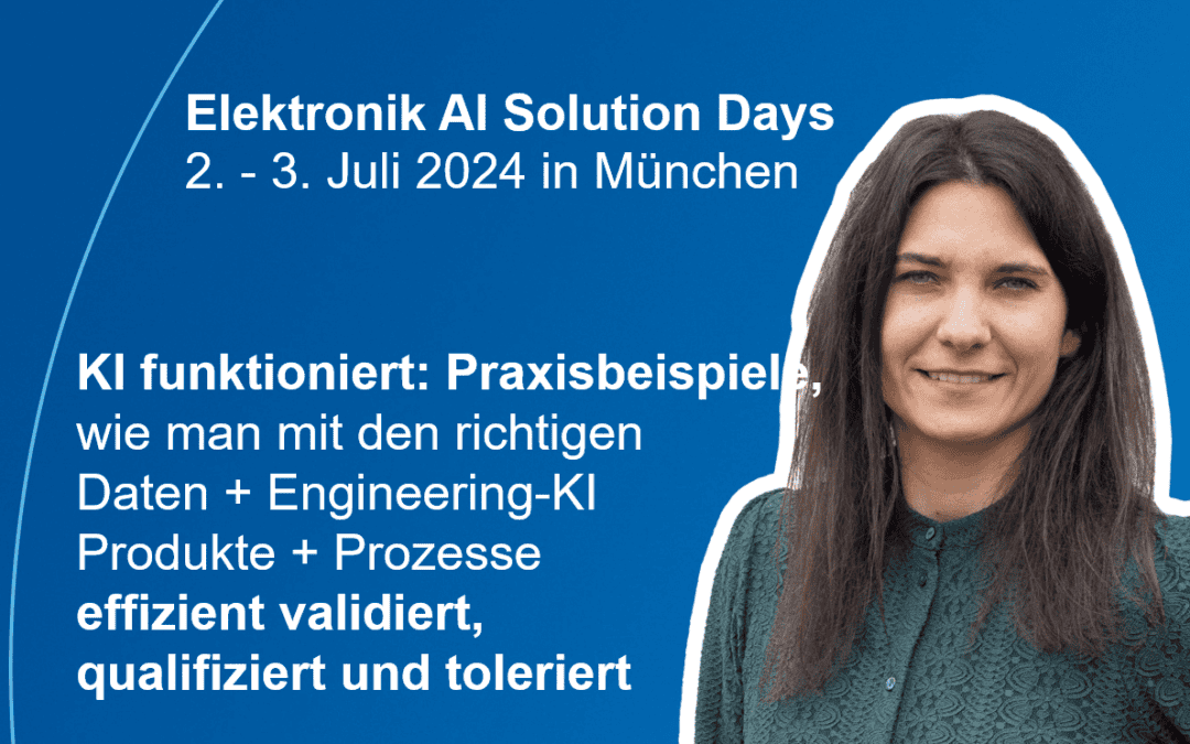 Elektronik AI Solution Days 2024 - Vortrag von Chiara Welz