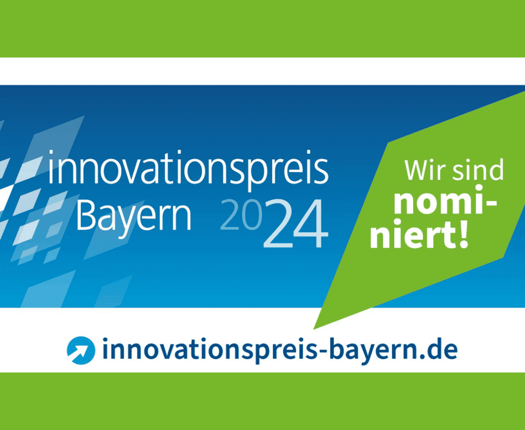 Innovationspreis Bayern 2024 - Wir sind nominiert